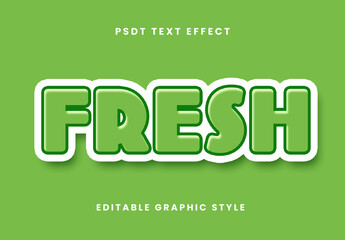 White And Green Healthy Font Bubble Outlined Text Effect