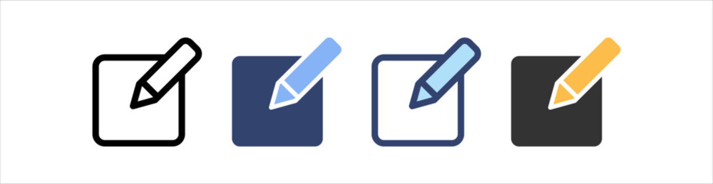 Edit Icon Set Multiple Style Collection