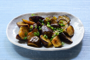茄子のぽん酢炒め