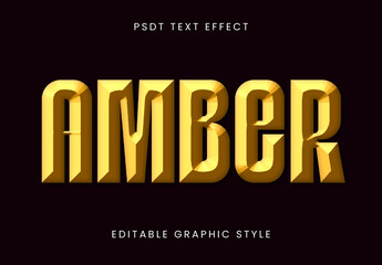 Gold Block 3D Font Bold Embossed Text Effect