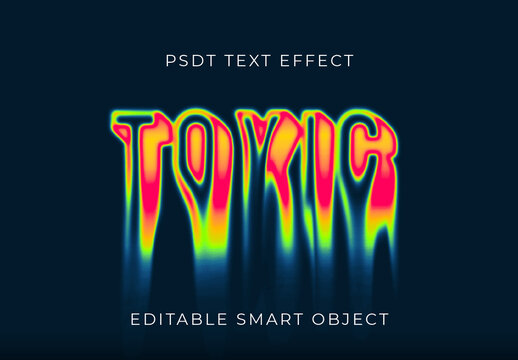 Toxic Melting Drip Text Effect