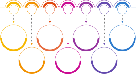 Infographic design 7 options or steps. Infographics business concept.	