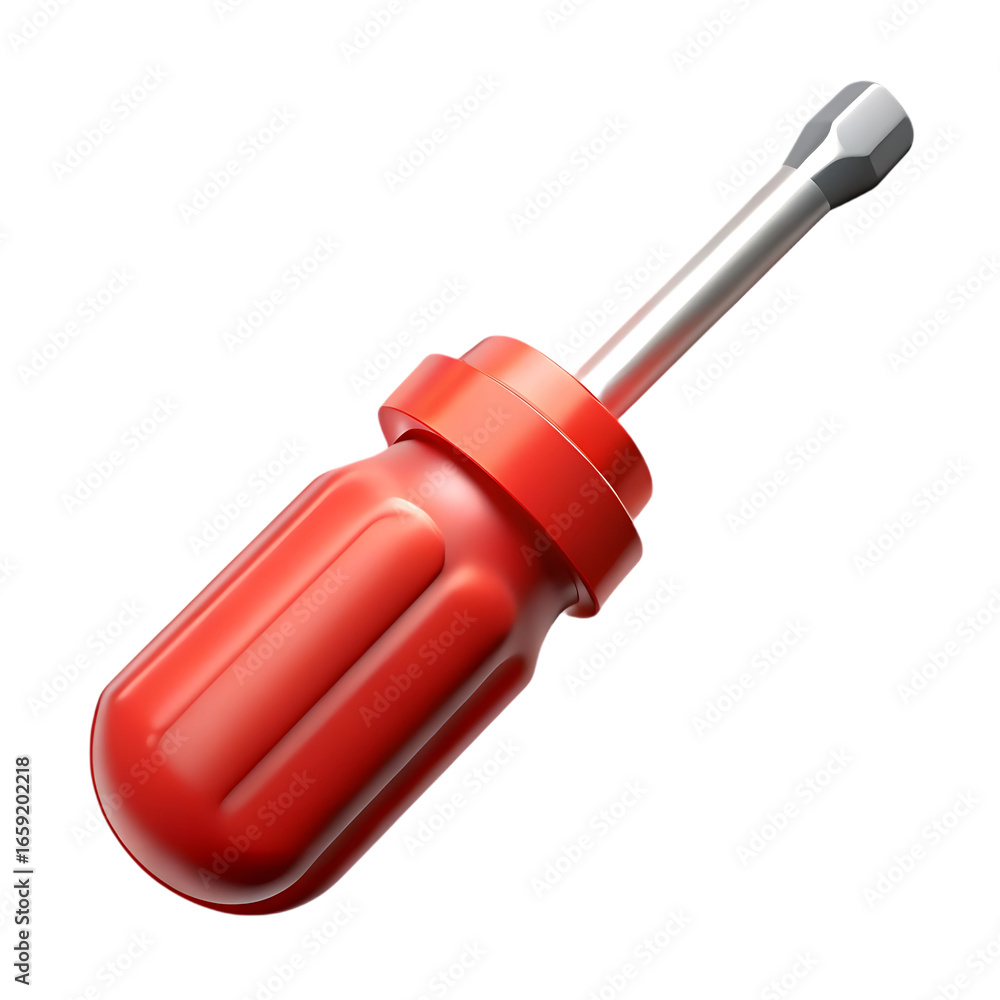 Poster 3d nut driver tool isolated on transparent background