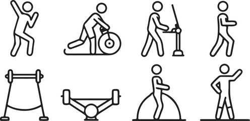 Vector illustration of a woman figure holding a syringe icon set