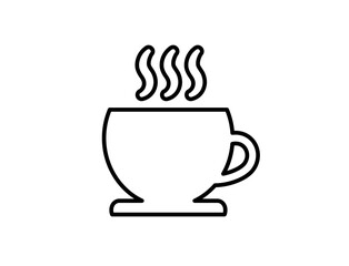 Meal icon 26A  : coffee, cup, drink, cafe, hot, tea, icon, mug, vector, espresso, beverage, illustration, breakfast, caffeine, cappuccino, sign,	
