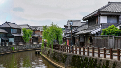 日本周遊　千葉県佐原の伝統木造の街並