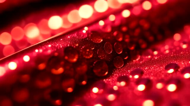 Captivating Red Sequin Fabric: A Sparkling Texture Close-Up for Festive Designs and Backgrounds