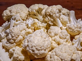 Fresh and juicy cauliflower