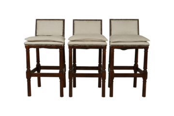 chairs and table  Louis XVI square back counter stool