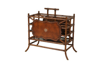 old vintage suitcase  Lot - Maitland Smith Lacquered Bamboo and Leather Canterbur