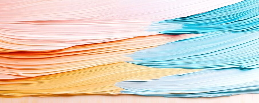 Abstract artistic pastel background with textured brush strokes, handmade design, creative soft elegance