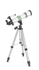 Modern astronomical telescope on tripod