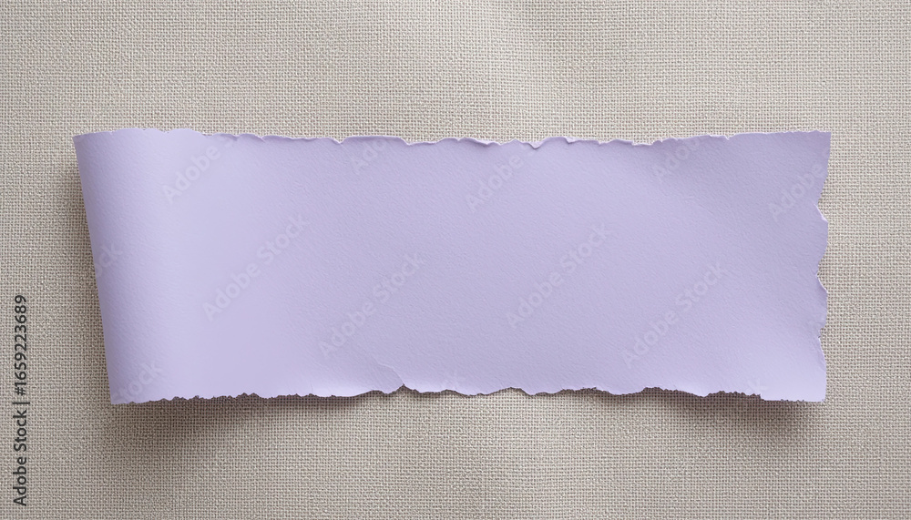 Poster discover a blank canvas of opportunity with this textured purple paper torn edge, perfect for adding