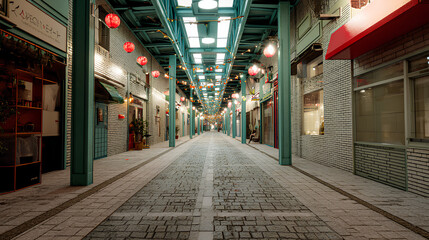 streets with a Chinese New Year atmosphere