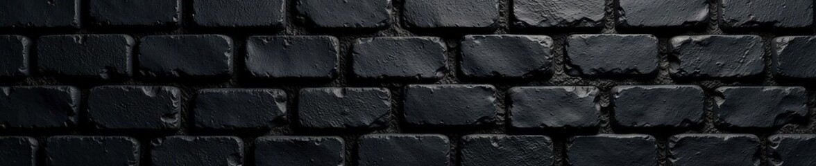 Rough, uneven black brick surface Deep shadows, subtle variations , graphic, wall