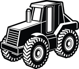 Heavy duty construction vehicles icons, Mining Truck Icon Flat Graphic Design

