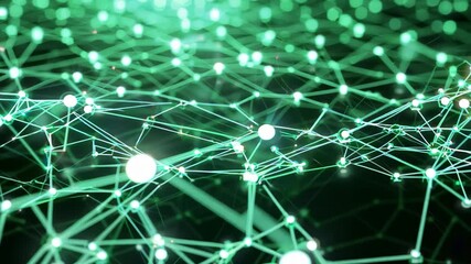 Captivating abstract image depicting a futuristic network of connections. Bright nodes and lines form a digital landscape, symbolizing technology and innovation. - Powered by Adobe