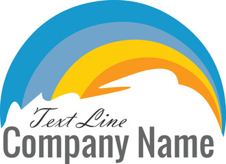 Blue  yellow  and orange business logo.eps