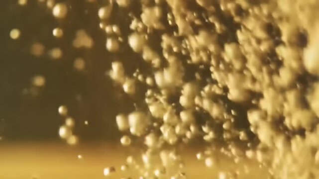 Golden Bubbles in Liquid