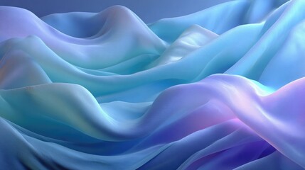 Fototapeta premium Fluid, pastel-toned fabric folds