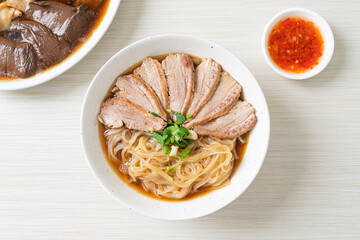 duck noodles with stewed duck soup