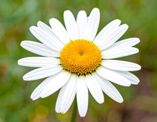Naklejka premium Close-up of a white daisy