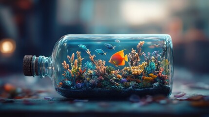 Miniature Coral Reef in a Bottle