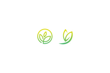 Minimalist Green Leaf Logo Design image