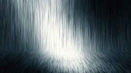 Abstract dark room with light streaks