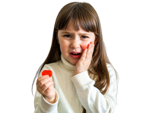 girl with toothaches