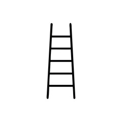 Wooden Ladder Silhouette Icon