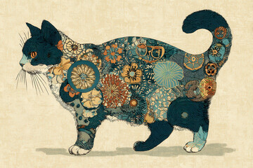 浮世絵（Ukiyo-e）／猫	
