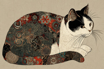 浮世絵（Ukiyo-e）／猫	
