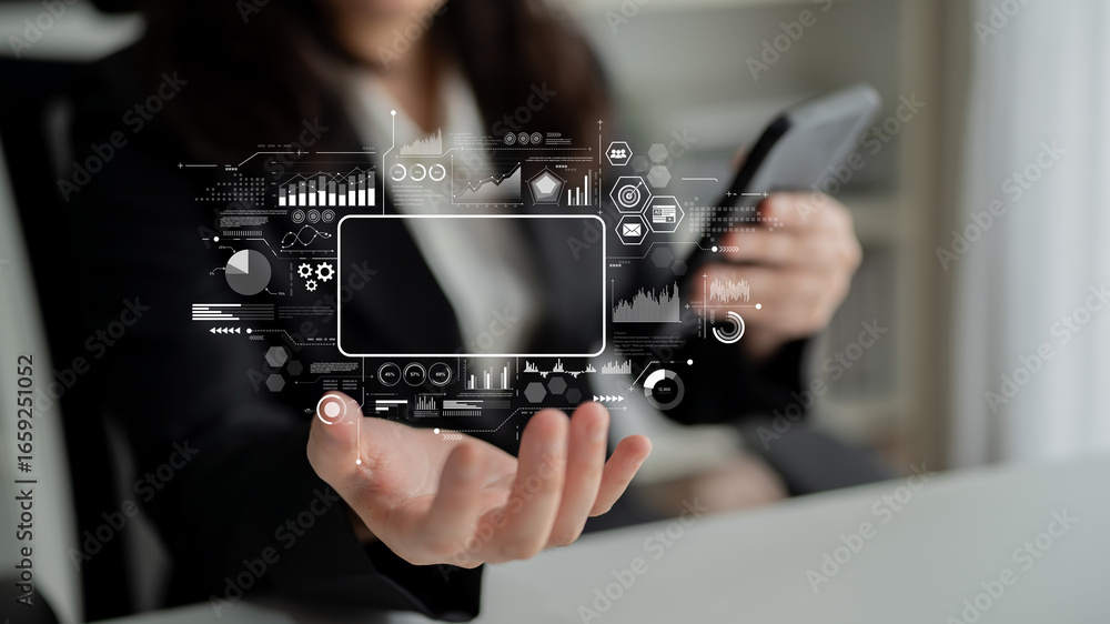 Poster data analytics and big data strategy for real-time analytics, predictive data modeling, business int