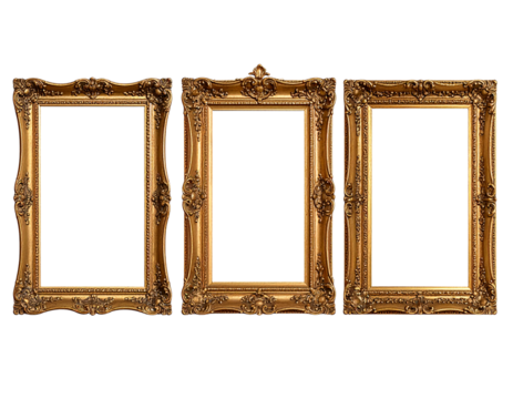 Vintage frames set isolated on white background. Decorative frame. Vector