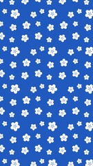 seamless pattern with a white flowers