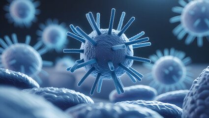 3d rendered illustration of a virus