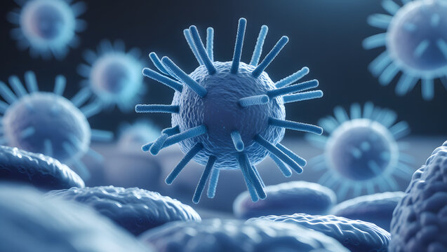 3d rendered illustration of a virus