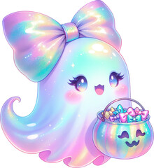 Iridescent Ghost with Candy Bowl
