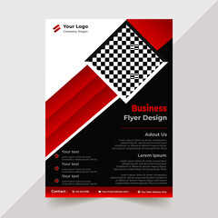 AI Flyer template mockup design