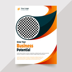 AI Flyer template mockup design