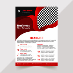 AI Flyer template mockup design