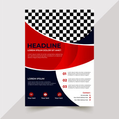 AI Flyer template mockup design