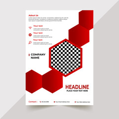 AI Flyer template mockup design