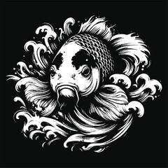 Fototapeta premium Set Hand drawn Goat Skull Head Dark Art with Different Angel Hatching Outline Style illustration