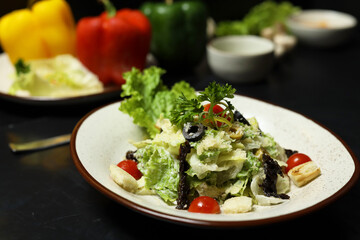 Ceasar salad bowl Cesar salad Caesar salad plate