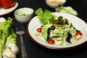 Ceasar salad bowl Cesar salad Caesar salad plate