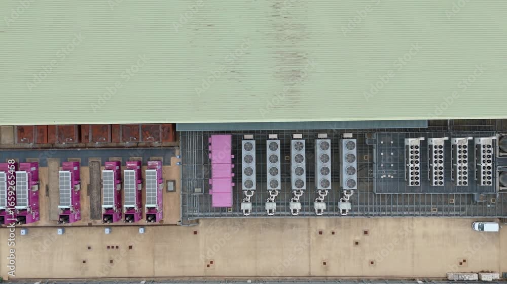 Aufkleber overhead view of state-of-the-art data centre in england with advanced it storage solutions and sust