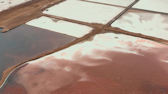 Drone Shot Of Salinas de Pedra de Lume In Cape Verde