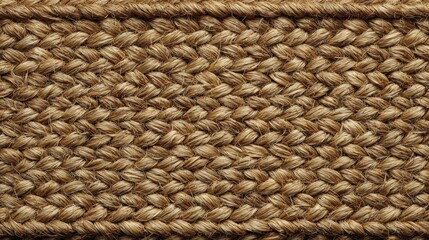 Close-up of woven natural jute fiber, showcasing intricate textures and earthy tones.